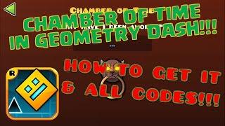 CHAMBER OF TIME ALL CODES!!! PLUS HOW TO GET THE CHAMBER OF TIME!!!! AND A NEW LEVEL!!!