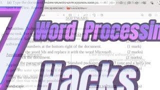 WORD PROCESSING HACKS ||KCSE 2024 COMPUTER STUDIES PREDICTION