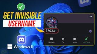 How to Make an Invisible Name on Discord on PC | Get Invisible Discord Display Name