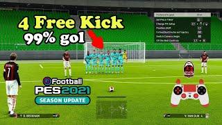 PES 2021 Free Kick Tutorial - 4 Tendangan Bebas Mudah Dipelajari