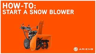 How to Start an Ariens® Snow Blower | Ariens