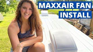 MaxxAir Fan Installation | Ram ProMaster Van Build Series 2 | Van Life | Solo Female Traveler