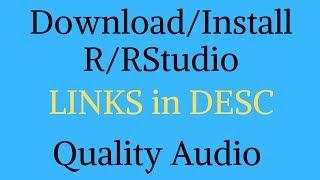 GOOD AUDIO - Install R & RStudio on Windows + First Script 2019