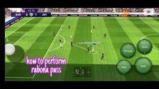 How to perform RABONA PASS- PES 2021- eFootball