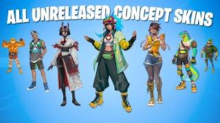 All Unreleased Survey/Concept Skins (Fortnite Survey Skins)