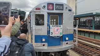 TOMC R33 ML / World's Fair R33/ World Fair R36 / R36 ML departing 161 St - Yankee Stadium