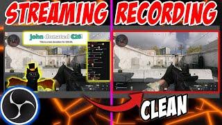 Record while Streaming... with no overlays! - OBS Streaming/Recording Tutorial