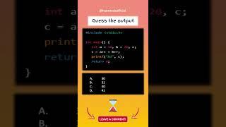 C Programming Quiz | Tamil | Learn Tech