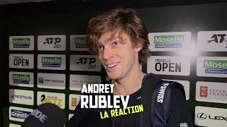 Andrey Rublev, sa réaction au Moselle Open