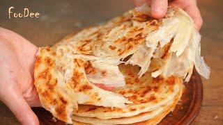 Just WATER + FLOUR = You will be surprised how EASY it is to cook! Puff pastries in a pan