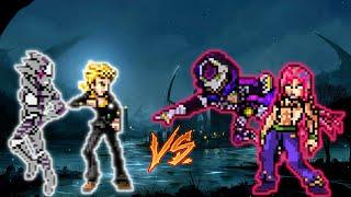 Giorno Boss VS Diavolo Requeim in Jump Force Mugen