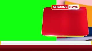 Breaking News Bumper Display Green Screen | Copyright Free