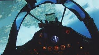 Fighter Jet Simulator (real J35 cockpit) - Flying, intercept and landing