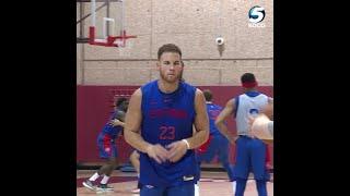 Blake Griffin spends time at home after Thunder-Pistons game