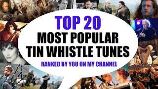 TOP 20 TIN WHISTLE SONGS - RANKED BY POPULARITY ON MY CHANNEL