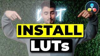 How to Install LUTs in Davinci Resolve 18 Tutorial