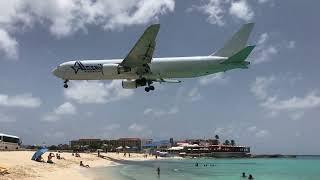 AMERIJET INTERNATIONAL | Boeing 767 | LANDING | Maho Beach SXM | CARGO Plane