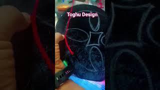 Toghu design hand fan. #fypage #embroidery #toghu #craft #blessedhands