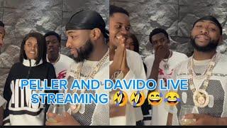 HOW DAVIDO AND PELLER WENT ON LIVE STREAMING ON TICTOK #FUNNY #VIRAL #VIDEO WATCH TILL END 