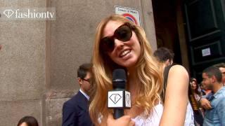 Chiara Ferragni @ Burberry Prosum Arrivals - Milan Men's FW Spring 2012 | FashionTV - FTV
