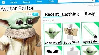 MAKING BABY YODA a ROBLOX ACCOUNT