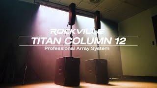 All About Rockville TITAN COLUMN 12 Powered Array Speaker 12" Subwoofer System+Bag