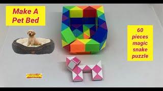 Make A Pet Bed - 60 Pieces Magic Snake Puzzle @snakelordmagicsnakepuzzletutor