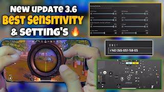 NEW UPDATE 3.6 Best sensitivity settings  for All Devices Android iOS gyroscope non gyro