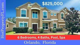 SOLD .......Orlando, Florida Pool Home | 4,247 sq ft. 6 BR, 4 BA, Media Room