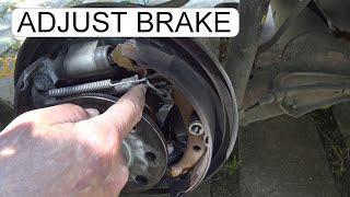HOW TO WORK AUTO ADJUST PARKING BRAKE MECHANISM