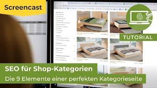 Die 9 Elemente einer perfekten (SEO) Shop-Kategorieseite 