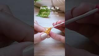 P4: Punto alto....#crochettutorial #crochet ##crochetprincipiantes #tejidos #tutorialcrochet