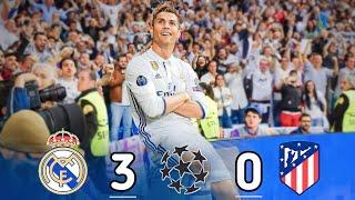 Real Madrid 3-0 Atletico Madrid EUFA UCL 2017 hat-trick Ronaldo Extended Highlights & Goals 1080p