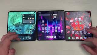 Galaxy Z Fold 6 vs Pixel 9 Pro Fold vs OnePlus Open (BIG Display)