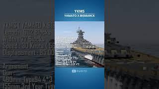 YKMS | (YAMATO x BISMARCK) # #battleship #minecraft #yamato