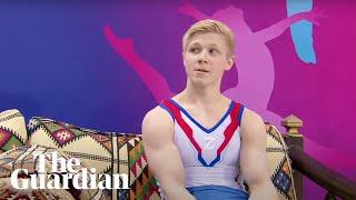 Russian gymnast shows ‘Z’ symbol on podium next to Ukrainian winner