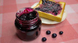 How to Make Blueberry Jam with 3 Ingredients