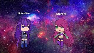 Starfire vs Blackfire Gacha life version ⭐️