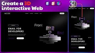 Build a Stunning 3D Website with HTML, CSS & Spline! 