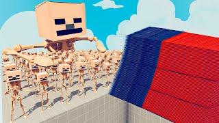 200x MINECRAFT SKELETON + 1x GIANT vs EVERY GOD - Totally Accurate Battle Simulator TABS