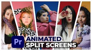 Animated SPLIT SCREENs in Premiere Pro | Template Pack x Chia màn hình trong Pr/Ae - P.1