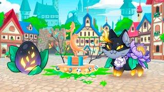 Крафтим Яйцо Темного Цветка и кошечку Лотос в Castle Cats