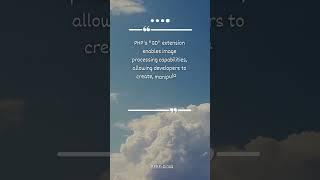 The #php GD extension enables image processing capabilities - fun language facts