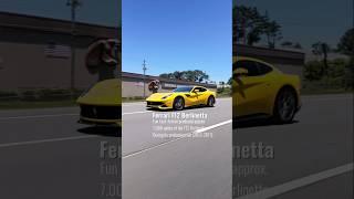 Yellow Ferrari like Pikachu! Random Car Stats Pt. 62 #ferrarif12 #v12 #f12