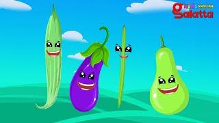 Vegetable song - Plump Plump Brinjal  | English Nursery Rhymes for Children | Galatta Kids