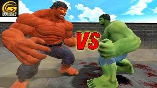 RED HULK VS GREEN HULK - Garry's Mod Sandbox