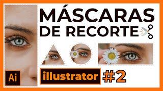 MÁSCARAS de recorte ILLUSTRATOR  [2]⭐🟩 | Koradi Productions