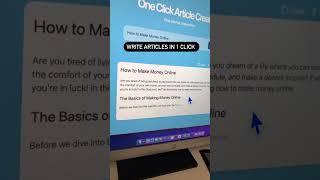 1 Click Article Writing Tool