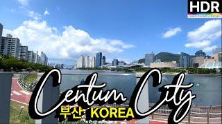 [4K HDR] Korea Walking Tour - Summer walk in Centum City, Busan  Busan, South Korea, Travel, 60fps