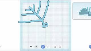 Уроки по TinkerCad Online. 3. Инструмент Scribble (каракули).